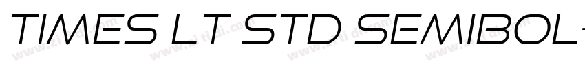 Times LT Std Semibol字体转换